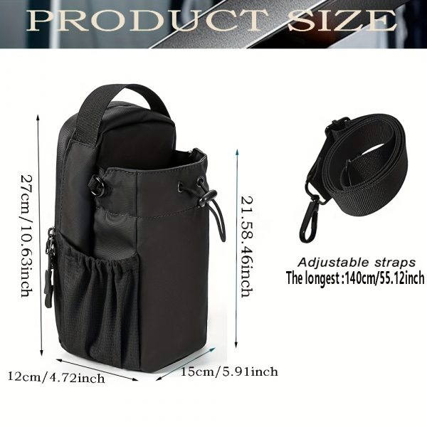 801e9e35-f96c-410c-9fff-2a900f20a706.jpg حقيبة عملية بتصميم رياضي أنيق، مصنوعة من قماش أوكسفورد عالي الجودة لمتانة تدوم طويلاً. مزودة بسحّاب قوي وسعة مثالية لحمل مستلزماتك اليومية أو أدوات التمرين. خيار مثالي لمحبي النشاط والحركة.